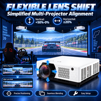 Projecteur laser à courte focale pour salle de simulation, affichage multi-écrans, projecteur WUXGA 3LCD, 7500 lumens