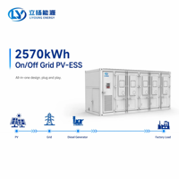 Système de stockage d'énergie par batterie lithium-ion sur réseau en conteneur de 20 pieds avec refroidissement par air et protection incendie