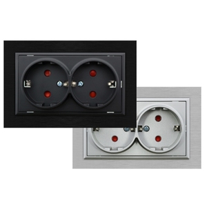 Supporto PC per 3 moduli, colore bianco, ideale per organizzare e montare componenti elettrici in installazioni residenziali e - Product Image 1