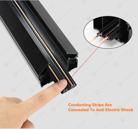 Vente en Europe Lampes de plafond AC 110V-265V à montage en surface Rail de lumière magnétique à LED pour système Kraab adapté au tissu extensible