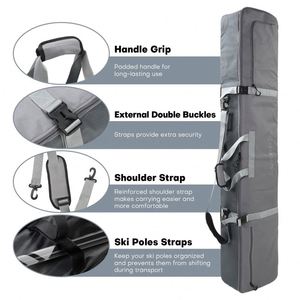 Bolsa de Poliéster para Esquí y Snowboard de Invierno, Ecológica, Completamente Impermeable, de Alta Calidad, con Correa de Hombro Extraíble y Funda Protectora - Product Image 5