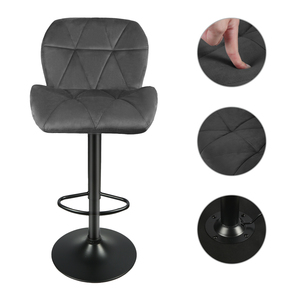 Colores personalizados, gran oferta, silla de <span class=keywords><strong>Bar</strong></span> de taburete alto ajustable en altura impermeable ecológica con barras de reposapiés, silla de herramientas - Product Image 2