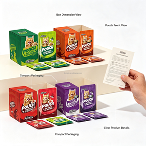 Naturay Nourriture humide pour chat en sachet 80g Multi-saveurs Poulet Canard Krill Anchois Pâté pour toutes les races <span class=keywords><strong>Chaton</strong></span> Adulte - Product Image 3