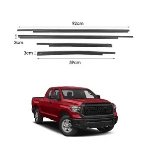 Car Front/Rear Outer Door Window Glass Weatherstrip moulding trim Seal for Toyota Tundra Double Cab for Tundra 2007-2020