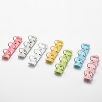 Bunte Kawaii Macaron Metallring Binder Clips Ersatz Kit A8 Mini 3 Binder Ringe Mechanismus für Planer Tagebuch Notizbuch
