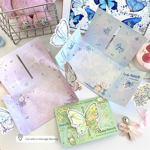 <span class=keywords><strong>Carte</strong></span> <span class=keywords><strong>de</strong></span> vœux en forme <span class=keywords><strong>de</strong></span> rose et <span class=keywords><strong>de</strong></span> papillon en 3D, haute valeur chromatique, <span class=keywords><strong>carte</strong></span> pliable rétro 3D, cadeau créatif <span class=keywords><strong>pour</strong></span> les amis - Product Image 4