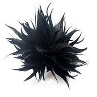 Gros Plume Corsage Tête Fleur Vêtements Coiffe Broche Plume D'oie Quill Fleur DIY