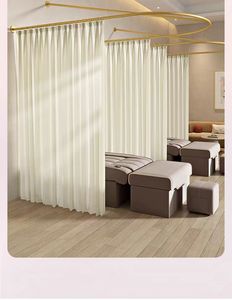 Envío Rápido: Cortina de Aislamiento en Forma de U con Estructura de Soporte de Hierro para Salón de Belleza y Cuidado Personal - Product Image 4