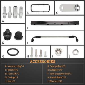 Htostar ท่อร่วมไอดีสำหรับรถแข่งสำหรับ OLIVER fitment อะลูมิเนียมใหม่ (92มม.) เข้ากันได้กับเครื่องยนต์ LS1/LS2/LS6 Lexus สำหรับ OE - Product Image 5