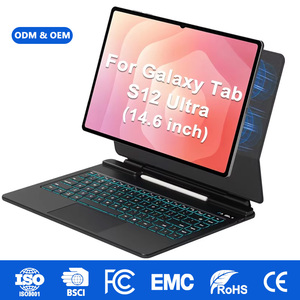 Étui Clavier Magnétique Magique Laudtec pour <span class=keywords><strong>Samsung</strong></span> <span class=keywords><strong>Galaxy</strong></span> <span class=keywords><strong>Tab</strong></span> S8 Ultra 14.6" avec Trackpad Multi-Touch Rétroéclairé <span class=keywords><strong>7</strong></span> Couleurs ODM/OEM - Product Image 1