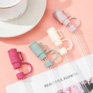 Cubierta antipolvo de silicona de 10 mm de diámetro con diseño lindo para vasos de hielo y accesorios de bebidas, venta al por mayor y personalizada - Product Image 1