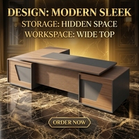 Mobilier de bureau, bureaux, tables de bureau, modulaire en bois, de luxe, pour suite de PDG, bureau du patron et salle d'affaires