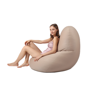 New Developed cloud pod stretch large bean bags chairs no filling 100% kidney shape bean bag lazy sofa for any corner