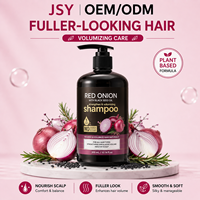 Shampoo à l'huile de graines noires d'oignon rouge JSY 300ml, fortifiant, volumisant, soin du cuir chevelu, à base de plantes, étiquette privée OEM ODM