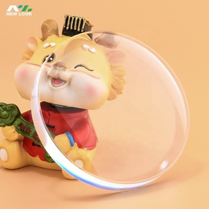 Lentes de prueba ópticas de China Rendimiento confiable Blanco Flat Top Hc con visión bifocal Lente de plástico azul Revestimiento asférico HMC - Product Image 4