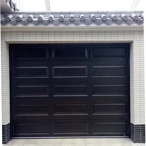 Moderno Garage porta di sicurezza sportello di isolamento elettrico impermeabile in acciaio polimero antifurto Villa Design grafico in lega di alluminio - Product Image 3