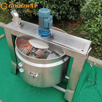 Machine à rôtir le gari de manioc électrique/gaz automatique GOODWAY 2024, friteuse à gari, machine à frire pour l'usine de transformation du gari