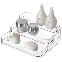 Organisateur à 3 niveaux étagère à épices boîtes de rangement et bacs en plastique pour la cuisine, organisateur de stade rang pour le stockage à domicile