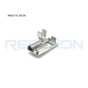 Connecteurs électriques automobiles en laiton 6211C-D6.3A, fils de soudure pour circuits imprimés, câbles, bornes de type sertissage, cosses de borne automobile - Product Image 1