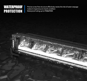 Đèn LED thanh dài Aurora thiết kế mới nhất, một hàng, dùng cho địa hình, đạt chuẩn IP69K, kích thước 6 inch, 10 inch, 50 inch, dành cho xe tải, làm việc - Product Image 2