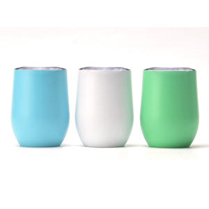 Trong Số Lượng Lớn Sơn Sáng Đôi Tường Thép Không Gỉ Màu Xanh Lá Cây Trắng Luminous12Oz Thăng Hoa Glow <span class=keywords><strong>In</strong></span> The Dark Egg Shaped Wine Tumbler - Product Image 2