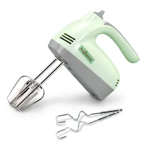 Mini Hand Mixer 4 nickel-plated mixers including 2 egg beaters and 2 dough mixers 1-5 speed Full copper motor