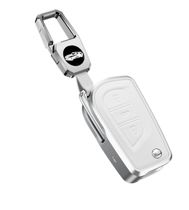 Étui de protection pour clé de voiture en alliage d'aluminium pour Toyota COROLLA camry LEVIN REIZ highlander RAV4, porte-clés pliable, porte-clés, sac - Product Image 2