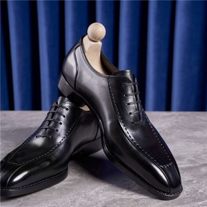 Zapatos Oxford Retro Británicos de Cuero para Boda, Hechos a Mano, Ligeros, Antideslizantes, Transpirables, con Cierre de Cordones, para Oficina y Verano - Product Image 4