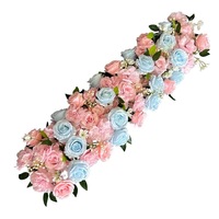 Guirlandes florales en soie artificielle pour arrangements de bouquets de mariage, murs de roses, arches nuptiales, et guirlandes décoratives d'hortensias et de dahlias