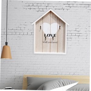 Logotipo personalizado de fábrica Correo doméstico y pared <span class=keywords><strong>Decorativo</strong></span> Blanco Entrada Llave Gancho Rústico Gabinete <span class=keywords><strong>para</strong></span> <span class=keywords><strong>llaves</strong></span> - Product Image 5