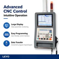 Centre d'usinage vertical CNC 5 axes LEYO U300 avec table à tourelle inclinable simultanée et rotation haute vitesse pour pièces aérospatiales et médicales
