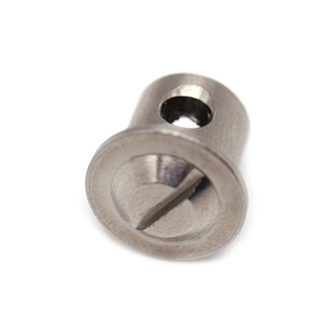 Tuercas de Seguridad Ranuradas de Cabeza Plana, Mecanizadas por CNC de Alta Precisión, Personalizadas, de Acero Inoxidable Plateado - Product Image 5