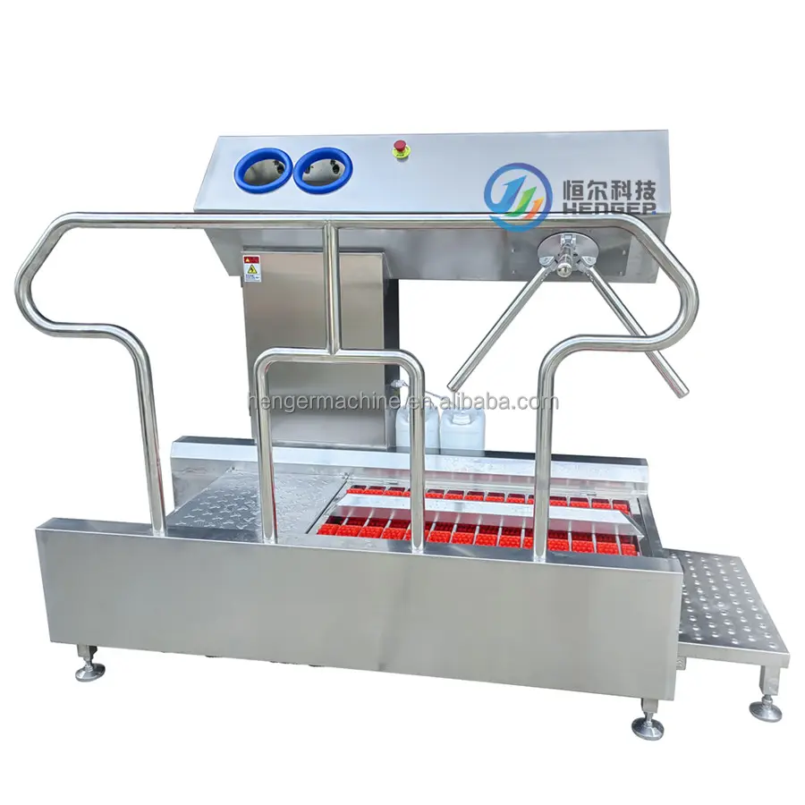 Food Industrial hygiene station automatic hand cleaning station with face recognition tripod turnstile