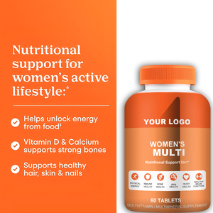बायोटिन, कैल्शियम, फोलिक एसिड, विटामिन, आयरन और जिंक पूरक के साथ महिलाओं की मल्टीविटामिन टैबलेट - Product Image 2