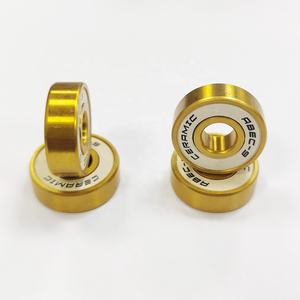 محامل لوح التزلج بشعار مخصص ABEC 9 11 عالية السرعة التيتانيوم الذهبي الهجين السيراميك الكرة التزلج تحمل - Product Image 4