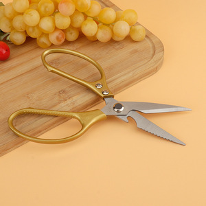 Ciseaux de cuisine multifonctionnels en acier inoxydable, robustes, pour couper la viande, le poisson, les légumes, usage domestique - Product Image 3