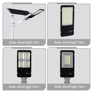 ไฟถนนพลังงานแสงอาทิตย์ LED พลังงานสูงพร้อม IP66กันน้ำ | โครงสร้างอลูมิเนียมหล่อตายควบคุมระยะไกลสำหรับการใช้งานทางหลวง - Product Image 1