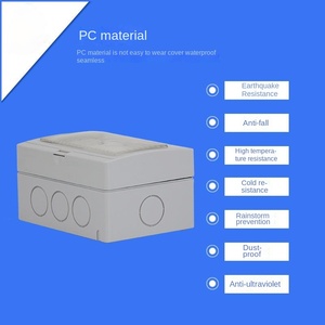 Interrupteur multifonction étanche IP55 pour l'extérieur, 1 groupe, équipement de distribution d'énergie - Product Image 3