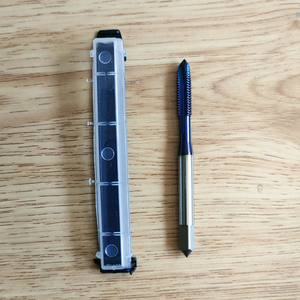 <span class=keywords><strong>Taraud</strong></span> HSS M35 à revêtement nano bleu cobalt élevé, spécial pour l'acier inoxydable léger, rainure droite, filetage M2-M8 - Product Image 6