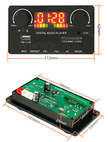 Papan Penguat Audio FYX JQ-D125BT 12V 5.0 2X40W Dekoding Lossless Perekaman Radio FM USB SD Line in Remote Control