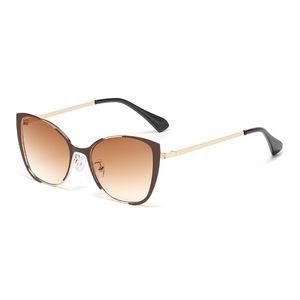 Jamie 895 Metal Frame Cat Eye Sunglasses Black UV400 Women's Fashion Sunshades Class 2 Lens AC Material - Product Image 3