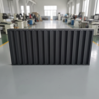 Volets acoustiques horizontaux modernes galvanisés pour extérieur, atténuateurs de bruit, surface peinte, durables, écologiques, ISO9001