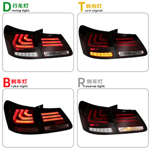 Montaje de luces traseras Led para <span class=keywords><strong>Lexus</strong></span> <span class=keywords><strong>Gs</strong></span> 350 <span class=keywords><strong>300</strong></span> 2006 2005 a 2011 luces de marcha atrás de freno LED modificadas con señales de giro Secuenciales - Product Image 5