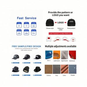 Casquettes OEM/ODM en gros, casquettes snapback unisexes personnalisées avec logo, casquettes de baseball ajustées, casquettes trucker avec logo personnalisé - Product Image 6