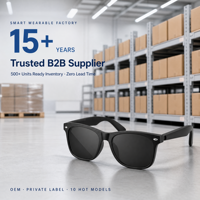 Lunettes Audio Intelligentes Sans Fil à Oreille Libre BT5.4 Étanche IPX4 Longue Autonomie Verres Polarisés Personnalisables