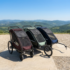 Remolques de Bicicleta para Niños KS-200 de Aleación de Aluminio para Aventuras al Aire Libre, Suspensión Independiente, Llantas de 20 Pulgadas, Enganche de Liberación Rápida - Product Image 6
