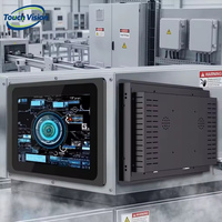 Monitor Táctil Industrial de 17, 18.5, 19, 21.5 y 32 Pulgadas, IP65, Montaje en Panel, VGA, para Control de Producción