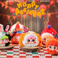 Véritable modèle Kawaii PVC Action Figure Cute Three Migo Dream Circus Baby Doll Frozen Collectible Toy for Holiday Gift