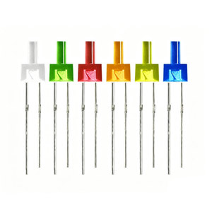 20pcs Multicolor 2mm Flat Top <b>Led</b> <b>Diffused</b>/Water Clear Red Yellow Blue Green White Orange <b>LED</b> Light Lamp - Product Image 1