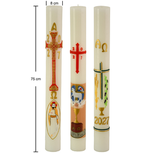 Bougies chrétiennes blanches pour l'église, la célébration de Pâques, les rituels religieux, la prière, l'autel, la <span class=keywords><strong>d</strong></span>évotion spirituelle, fournitures en <span class=keywords><strong>cire</strong></span> <span class=keywords><strong>d</strong></span>'<span class=keywords><strong>abeille</strong></span> - Product Image 2